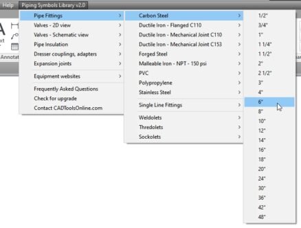 Piping Symbols 2D - Software Plugins For CAD - Product