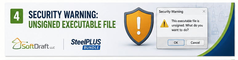 Security Warning: Unsigned Executable File